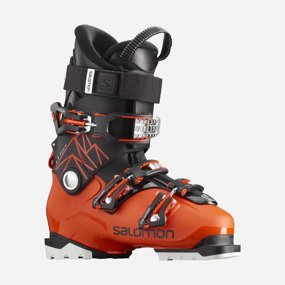 Bottes Ski Salomon Qst Access 70 T Enfant Orange Noir | France-3809714