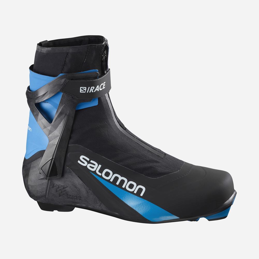 Bottes Ski Salomon S/Race Carbon Skate El Femme Noir Bleu | France-8631094