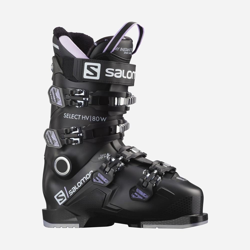Bottes Ski Salomon Select Hv 80 Femme Noir Lavande | France-3829760