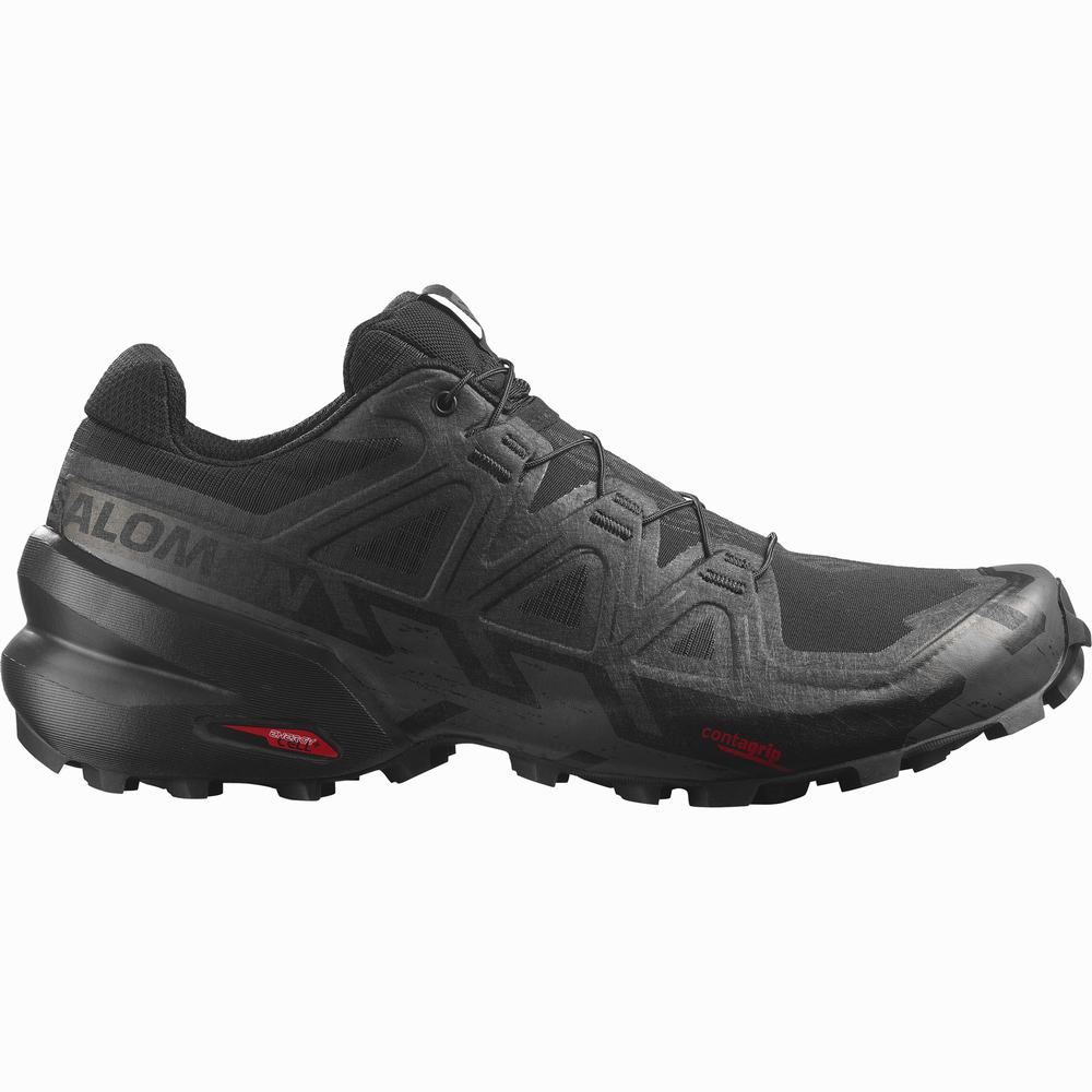 Chaussures Trail Running Salomon Speedcross 6 Homme Noir | France-0295137