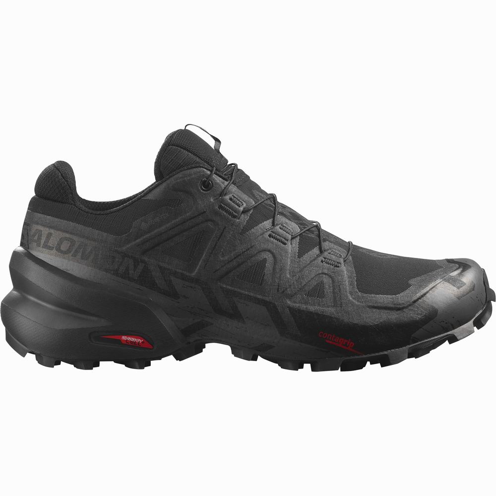Chaussures Trail Running Salomon Speedcross 6 Gore-tex Homme Noir | France-2186495