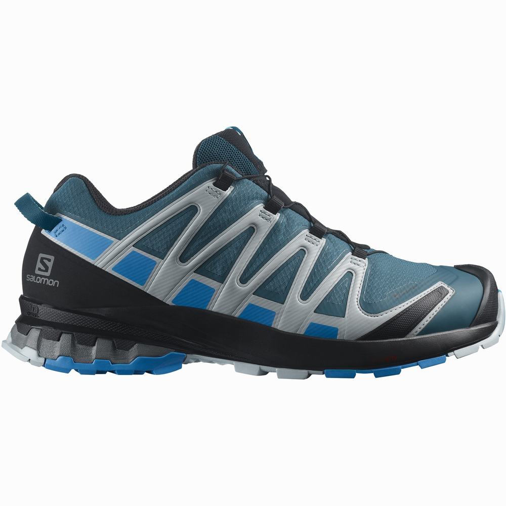 Chaussures Trail Running Salomon Xa Pro 3d V8 Gore-tex Homme Bleu | France-5472390