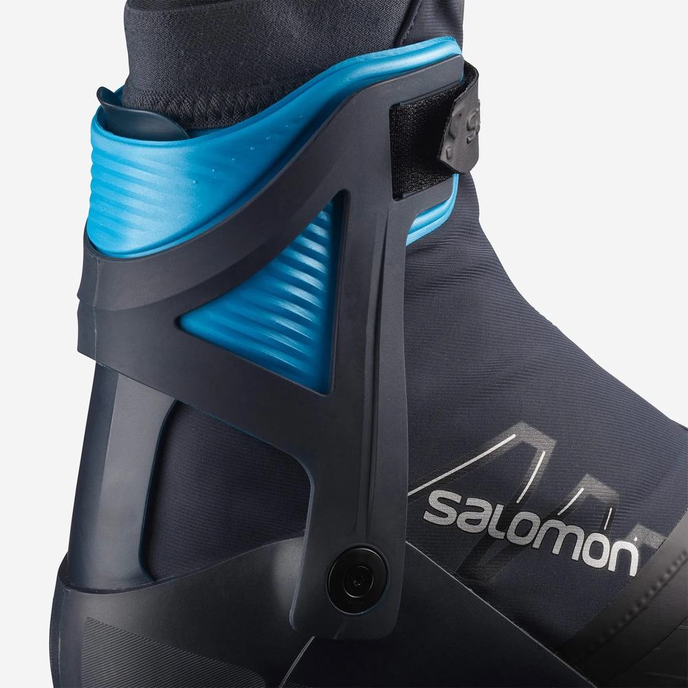 Bottes Ski Salomon Rs10 Homme Bleu Marine Noir Bleu | France-5936280
