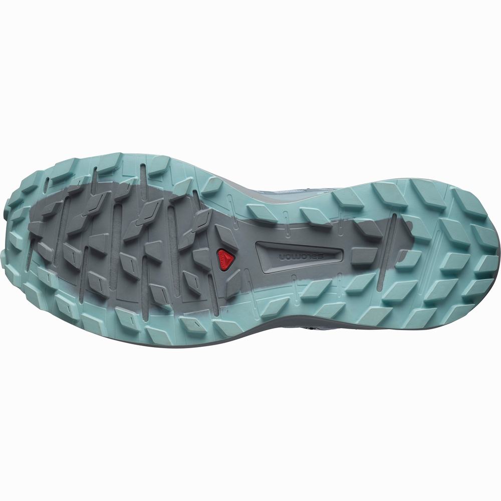Chaussures Trail Running Salomon Sense Ride 4 Gore-tex Invisible Fit Femme Turquoise | France-6253948