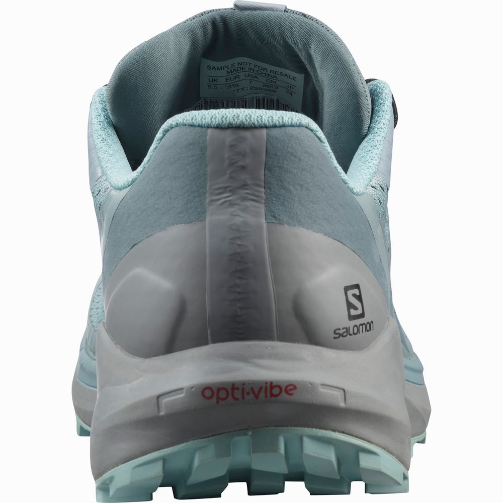 Chaussures Trail Running Salomon Sense Ride 4 Gore-tex Invisible Fit Femme Turquoise | France-6253948