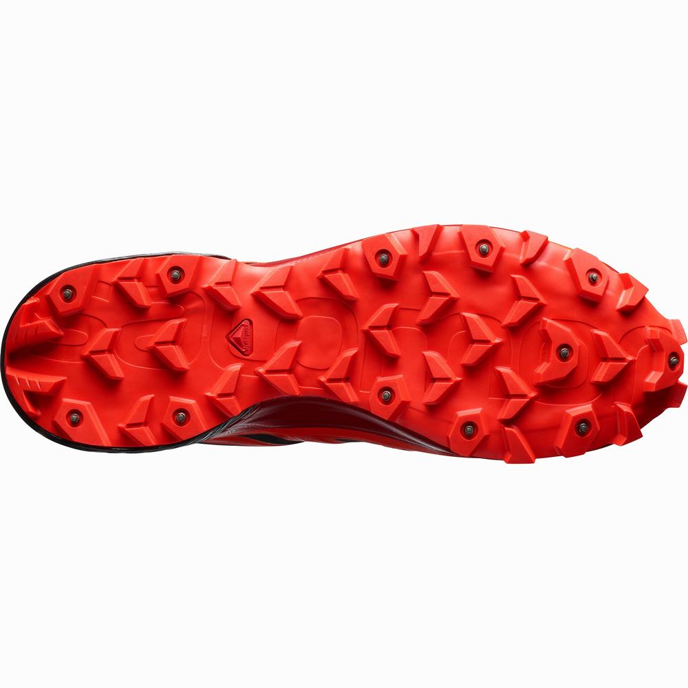 Chaussures Trail Running Salomon Spikecross 5 Gore-tex Femme Noir Rouge | France-3742610